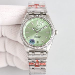 Breitling Chronomat 36mm Super Clone Watch for Women with Cash on Delivery 1043177690 - front view | Breitling